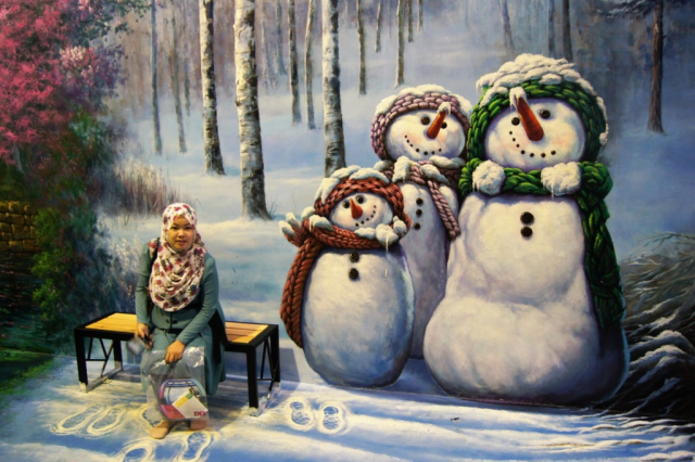 .... można posiedzić ze śnieżnymi bałwanami w tropikach .... można posiedzić ze śnieżnymi bałwanami w tropikach