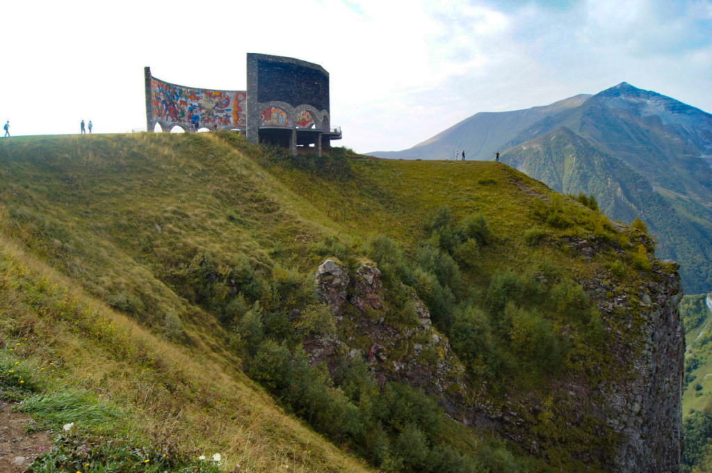 Punkt widokowy przy kanionie Aragwi