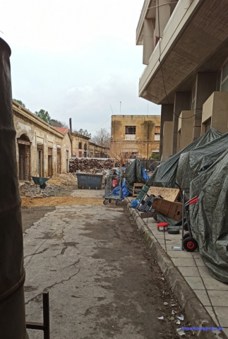 Strefa buforowa - opuszczone budynki. Strefa buforowa - opuszczone budynki.