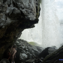 Pod wodospadem El Sapo Pod wodospadem El Sapo