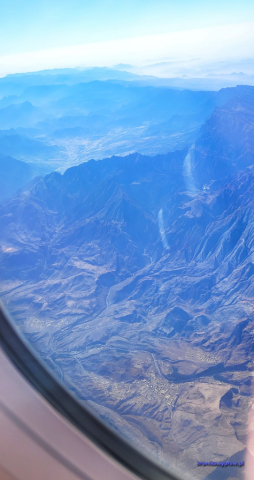 Góry omańskie z góry Góry omańskie z góry